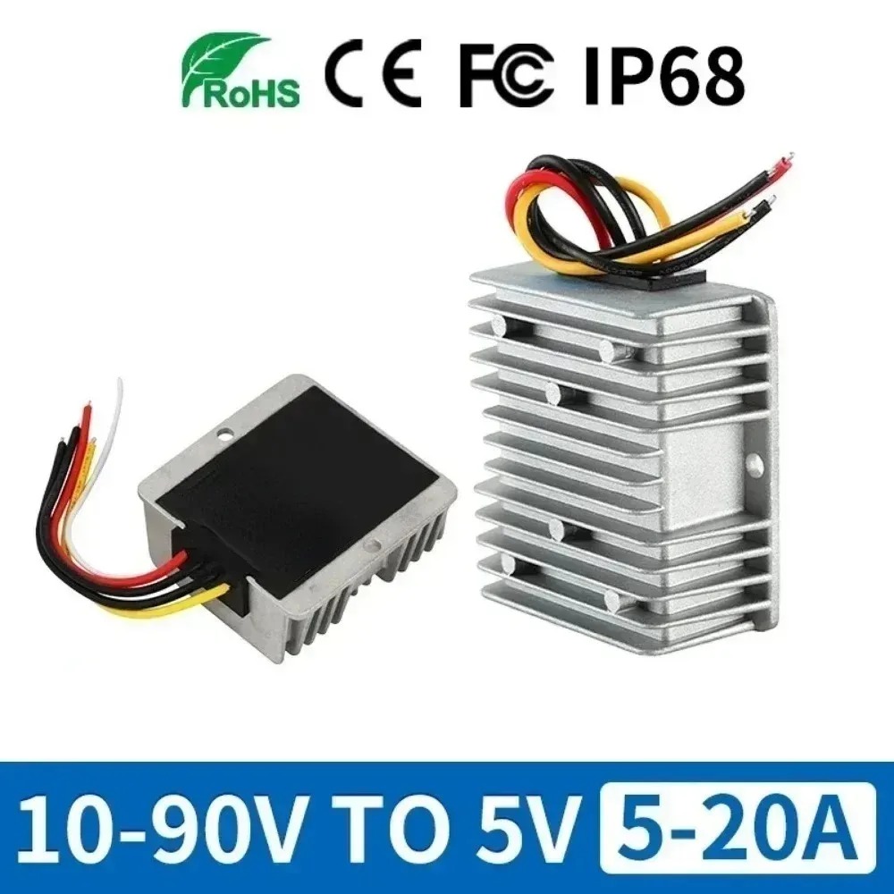 DC 10-90V to 5V Converter 5Vol - 72V 15A Fast Charger recension och pris