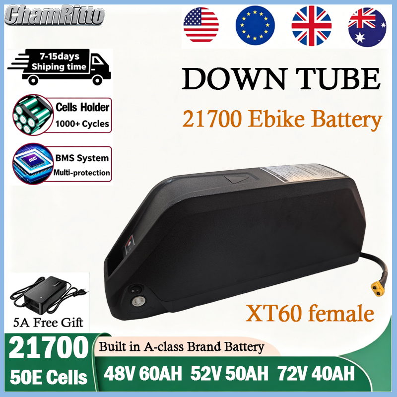 48v 52v 25ah 30ah 40ah 50ah 60 - 72V 50Ah 21700 Lithium Battery recension och pris